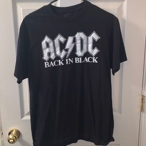 AC/DC T-shirt Back in black. Large